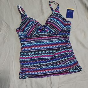Apt. 9 Women's Vibrant Striped Swim Tank Top